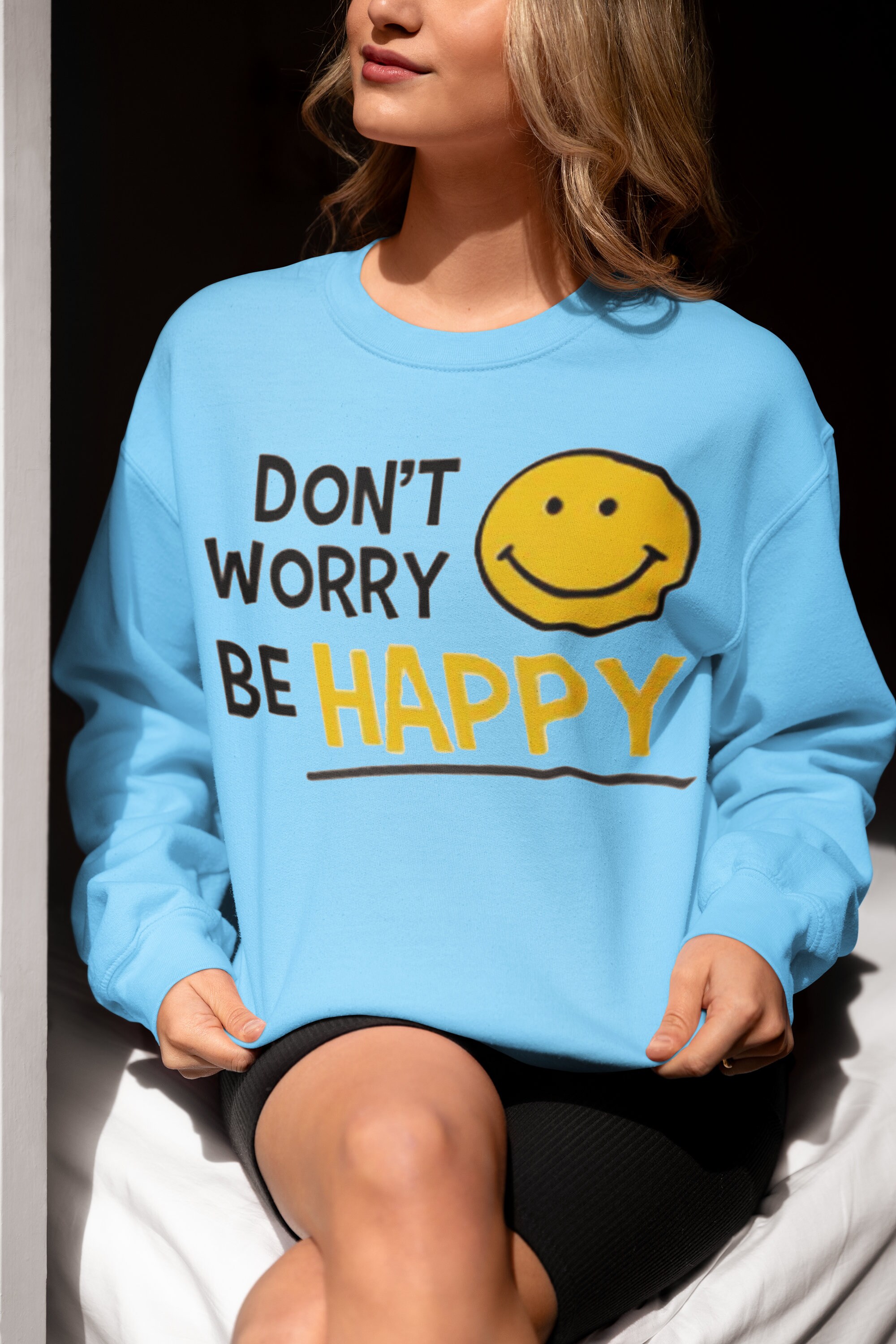 ミュージシャン DOTS Don't Worry, Be Happy L/S TEE Dont Worry Be Happy T-Shirts for Sale | TeePublic