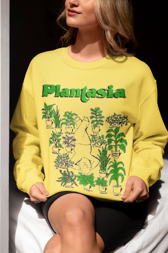 Plantasia Retro Graphic Tee - Groovy 70s Inspired T-Shirt, Casual Unisex Sweatshirt, Vintage Style, Inspirational Sayings, Rock Shirt