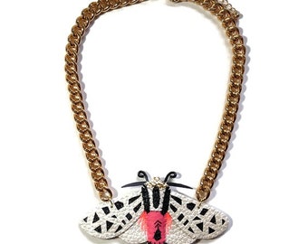 Mexican Tiger Moth Necklace