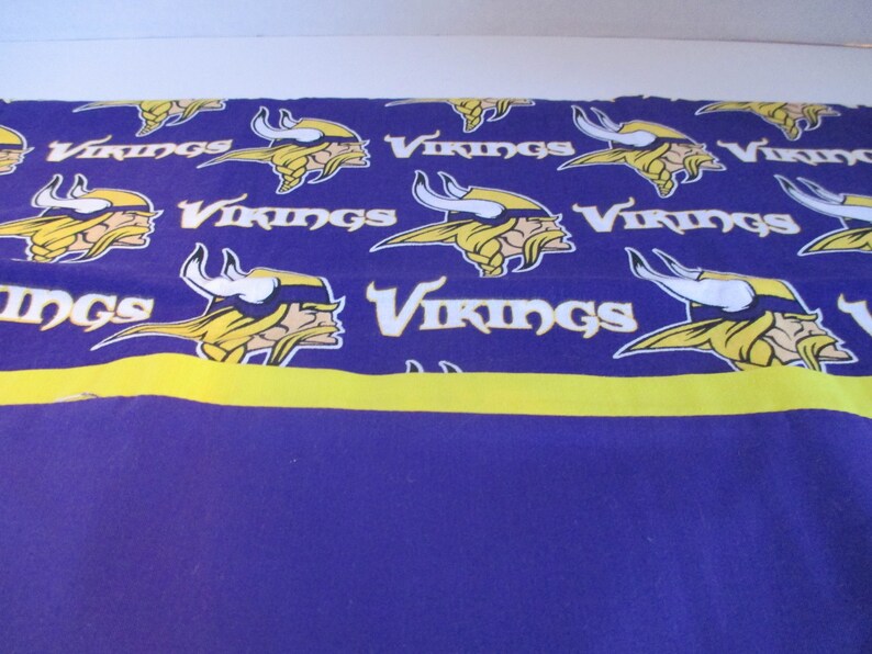 travel gold bedding purple Vikings travel size Minnesota football sports home and living sheets and pillowcases Pillowcase