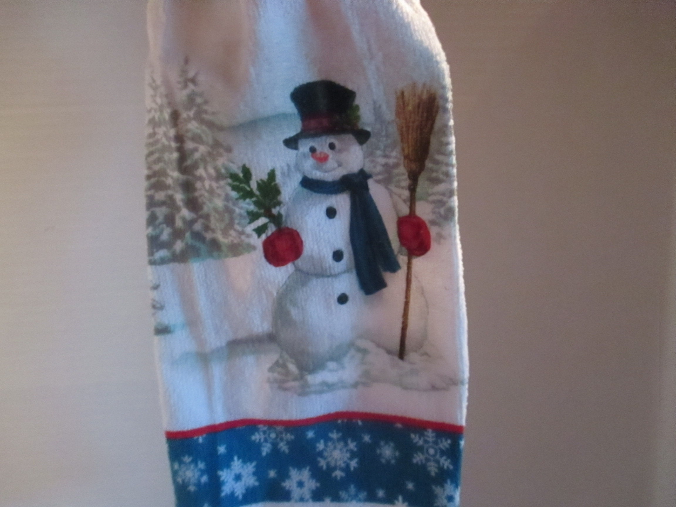 Kitchen towel Christmas towel snowman kitchen linens Etsy