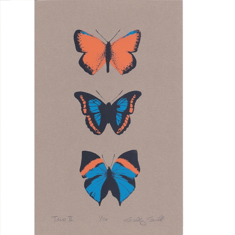 Butterfly San Antonio Mall Silkscreen Print - Trio 2021new shipping free II