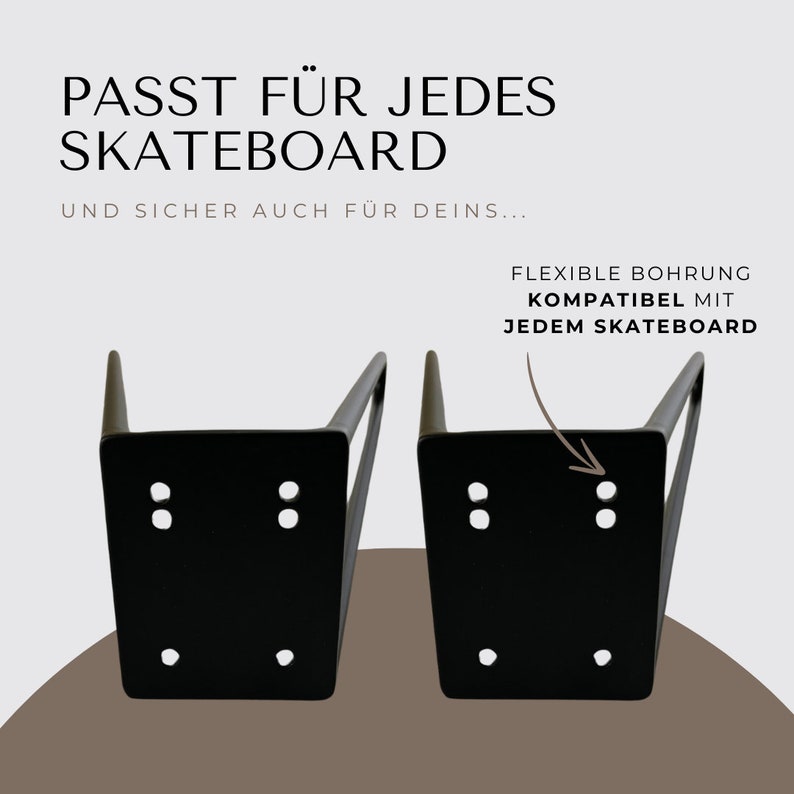 Skateboard Legs - Turn your skateboard into a cool piece of furniture - Skateboard bench, stool, side table - Gift for skaters image 4