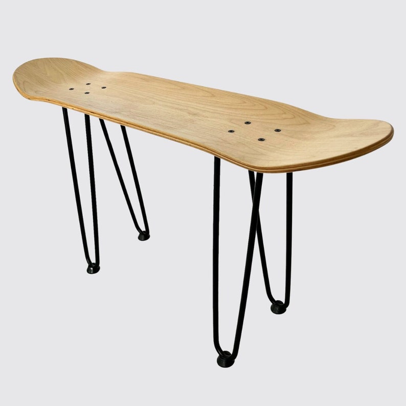 Skateboard Bank Cooles Skateboard Möbelstück für dein Zuhause, nutzbar als Skateboard Hocker, Tisch oder Bank Geschenk für Skater Bild 1
