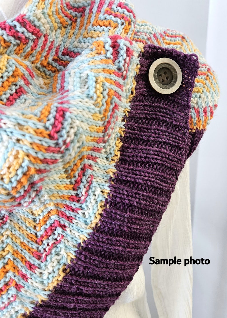 INSTANT BUTTON, shawl scarf cowl button pin closure image 5