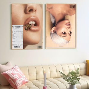 Poster Ariana Grande Sur Toile - Décoration Murale 50 X 75 Cm - Pour Chambre, Salon, Bureau - 8
