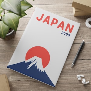 Cuaderno de tapa dura &quot;Viaje a Japón 2025&quot;, álbum de fotos, diario de viaje, regalo para viajeros, planificador de aventuras, papelería única