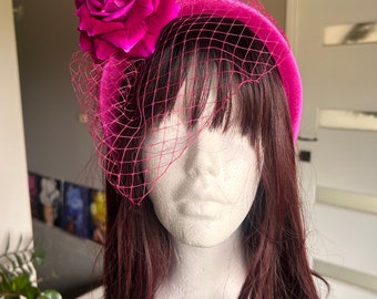 Pink (Fuchsia) Fascinator Headband