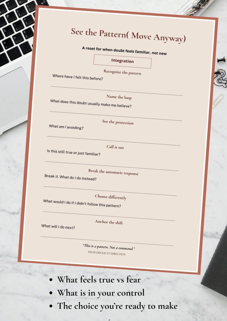 Self Doubt Worksheet.pdf Decision Making Worksheet for Overthinking | Self Doubt Printable ...