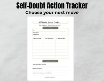 自己疑念トラッカー｜考えすぎをやめて悪循環を断ち切ろう｜印刷可能なPDF