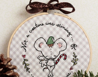 Not Even a Mouse! embroidery pattern PDF