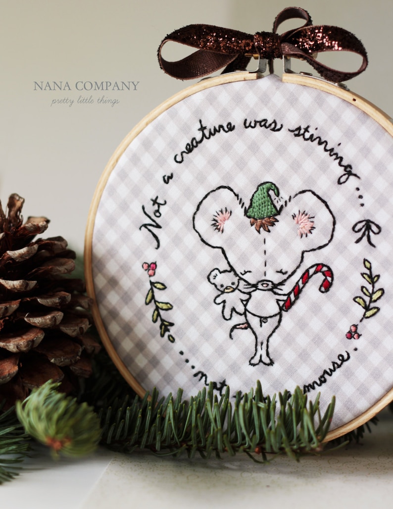 Not Even a Mouse embroidery pattern PDF image 2