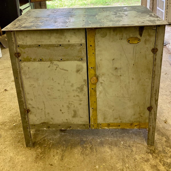 Industrial Steel Cabinet, Kitchen Island, Storage Cupboard PICKUP ONLY or Buyer Aranged Shipping.