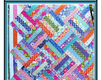 PDF Quilt Pattern Supernova Carlene Westberg Designs Jelly Strip Quilt