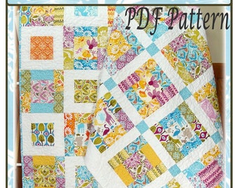 PDF Quilt pattern Elsie and Paige Sisters Forever two patterns in one