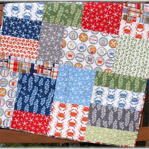 PDF Quilt Pattern Seaworthy Modern Big Block Quilt pattern Carlene Westberg Designs image 3
