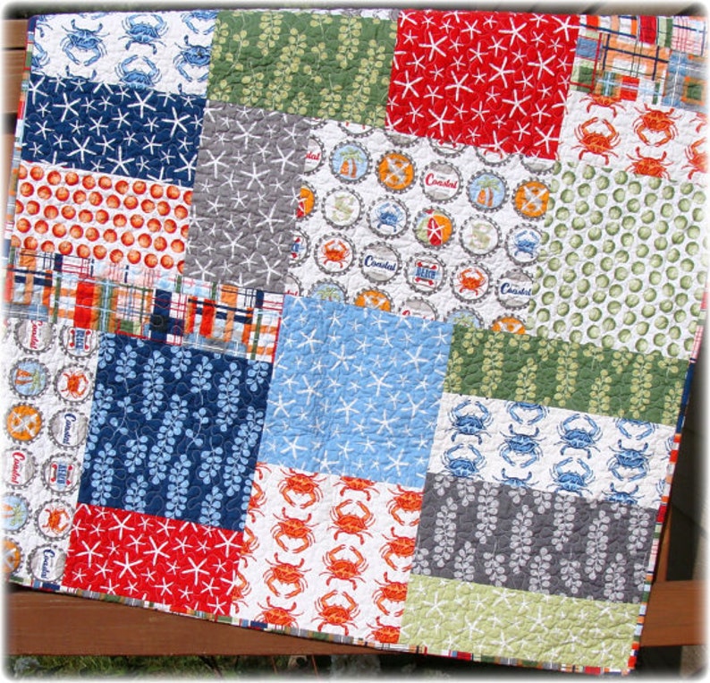 PDF Quilt Pattern Seaworthy Modern Big Block Quilt pattern Carlene Westberg Designs image 3