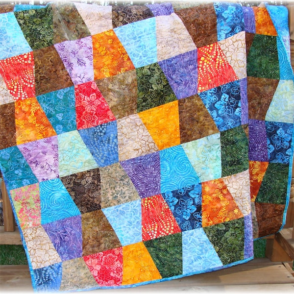 Batiks Tumbler Quilt