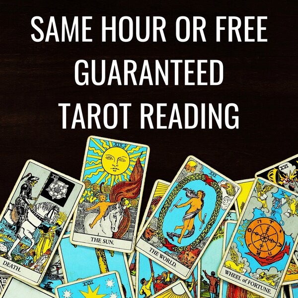 Same Hour or Free Tarot Reading, Psychic Reading, Love Reading, General Detailed Tarot Reading, Divinations, Same Hour Blind Reading