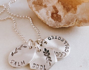 Calm Cool Collected Jumble Charm Necklace