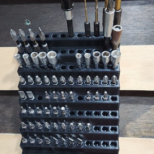 French cleat driver bit storage rack