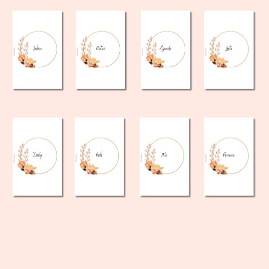 Personal Rings Section Covers Dashboard Set PDF File Personal Ring ...