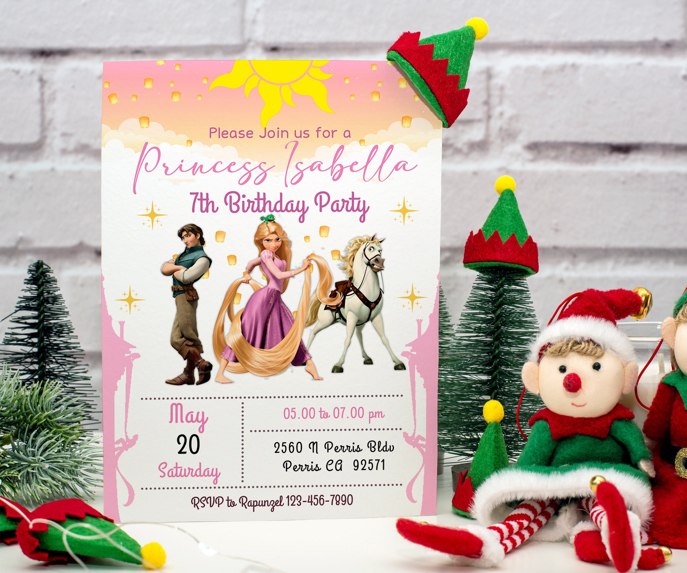Rupenzel Invitations Editable Rapunzel Birthday Invitation Template (digital) - Etsy
