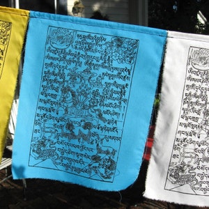Windhorse Tibetan prayer flags 12x9&quot; set of ten