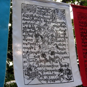 Silkscreened Tibetan Prayer Flags string of 15 image 4
