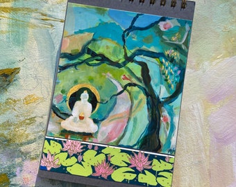 Journal book Buddha Tree blank inside