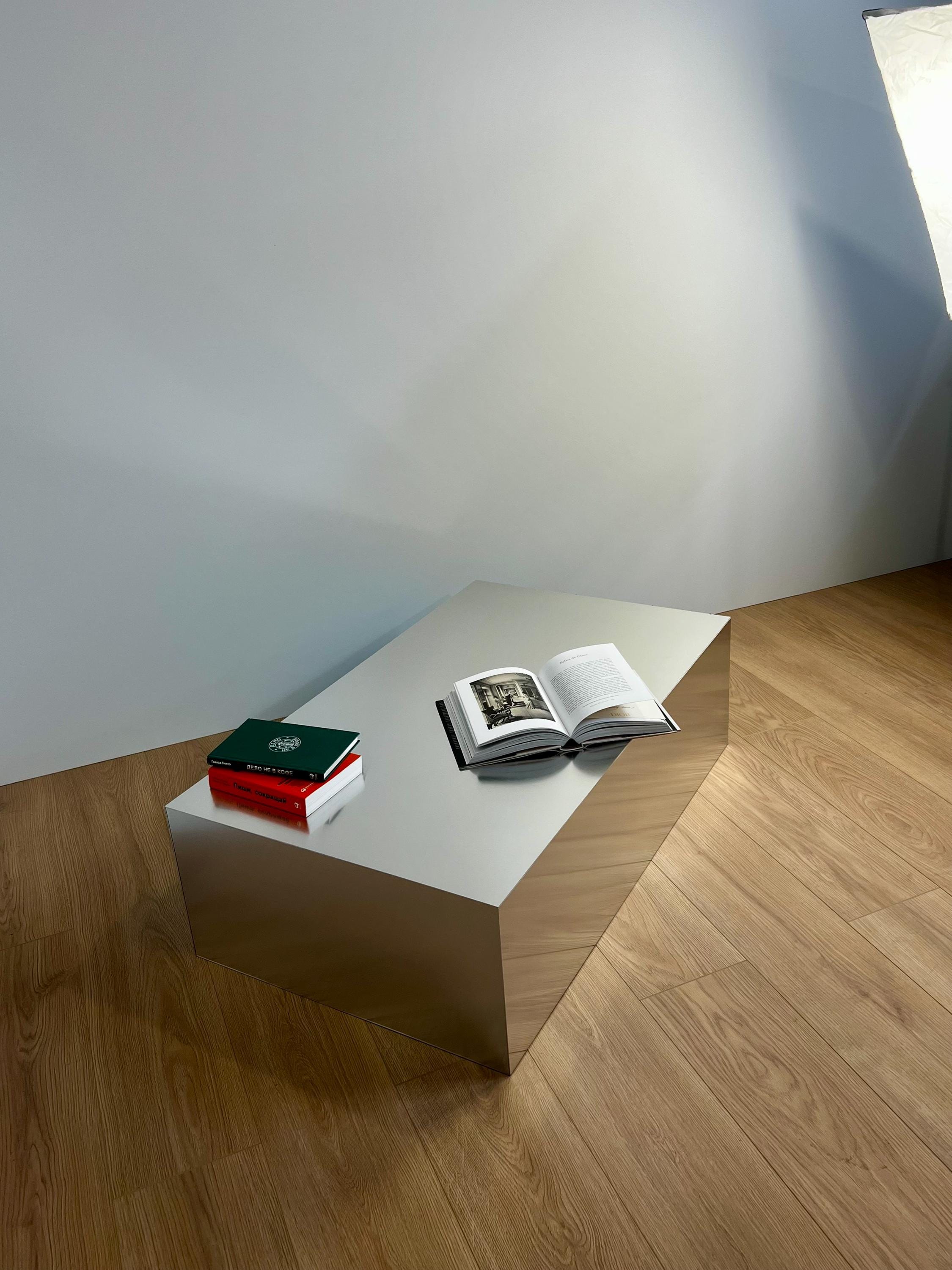 Coffee table. Metal table. Table for home. Home decor. Aluminum table. Stainless steel table.