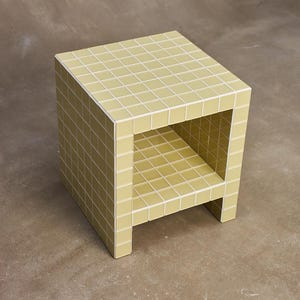 Tile Coffee Table. Table for the Player. Handmade Tile Cube, Designer ...