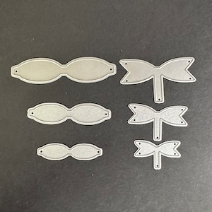6 pc Brand New, Never Been Used, 3 Sizes, Bows, Metal Die