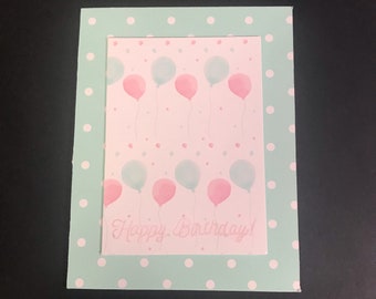 Layered, Printed Birthday Card