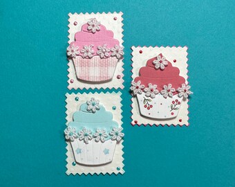 3 pc Cupcake Embellishments