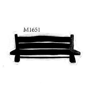 1 pc Brand New, Never Used Cling Stamp, Garden Bench