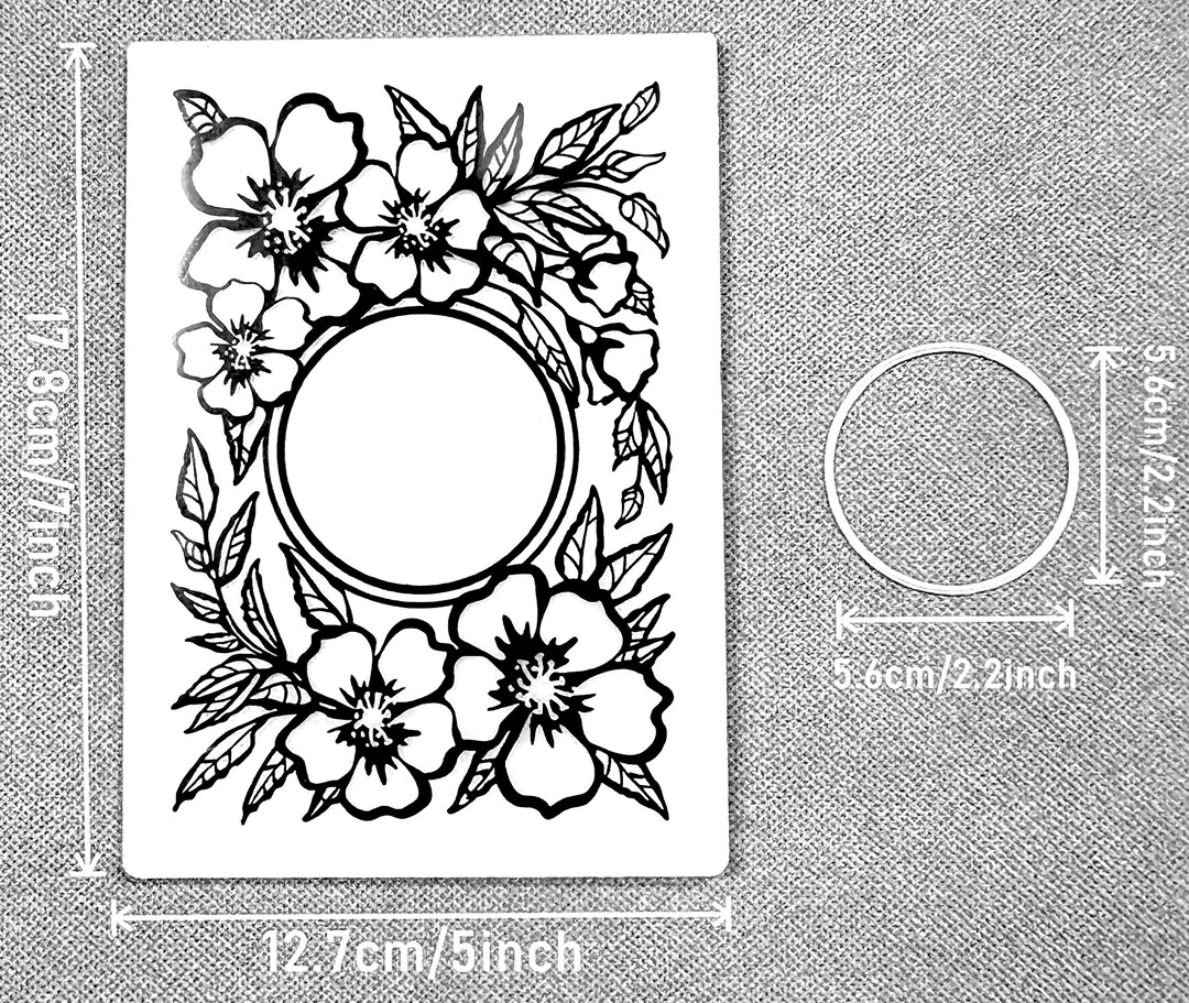 2 Pc, 3D Embossing Folder, and Die Circle, Brand New, Never Been Used ...
