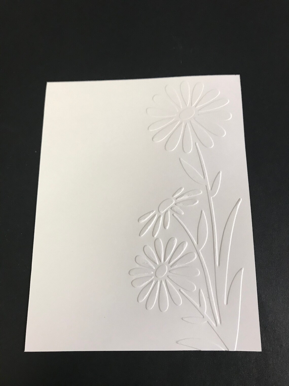 Set of 4 Embossed Card Fronts Embossed Card Sheets Stem of Etsy