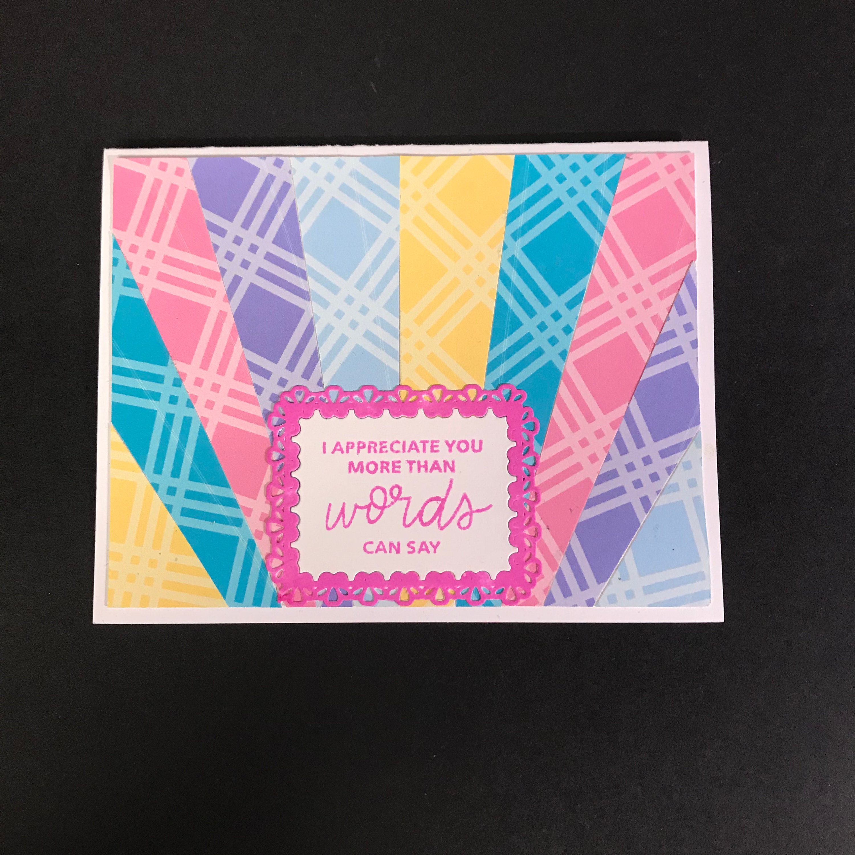 Die Cut Star Burst Card I Appreciate You More Than Words Can - Etsy