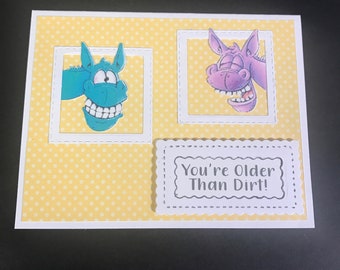 Die Cut and Layered Birthday Card, Happy Birthday