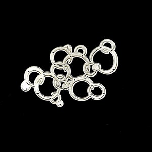 1 pc Never Used Metal Cutting Die, Connecting Circles, Bubbles