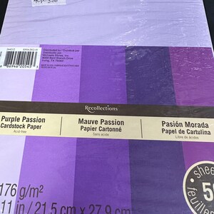 Purple Passion 4.5 x 7 Cardstock Paper by Recollections™, 100