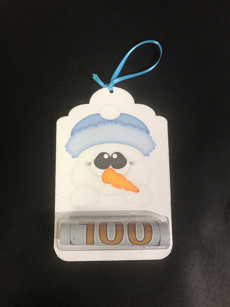 Set of 3 Money Gift Tag Holders Lip Balm Holder Christmas Etsy