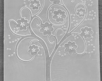 Brand New, Never Been Used, Flower Tree, Embossing Folder