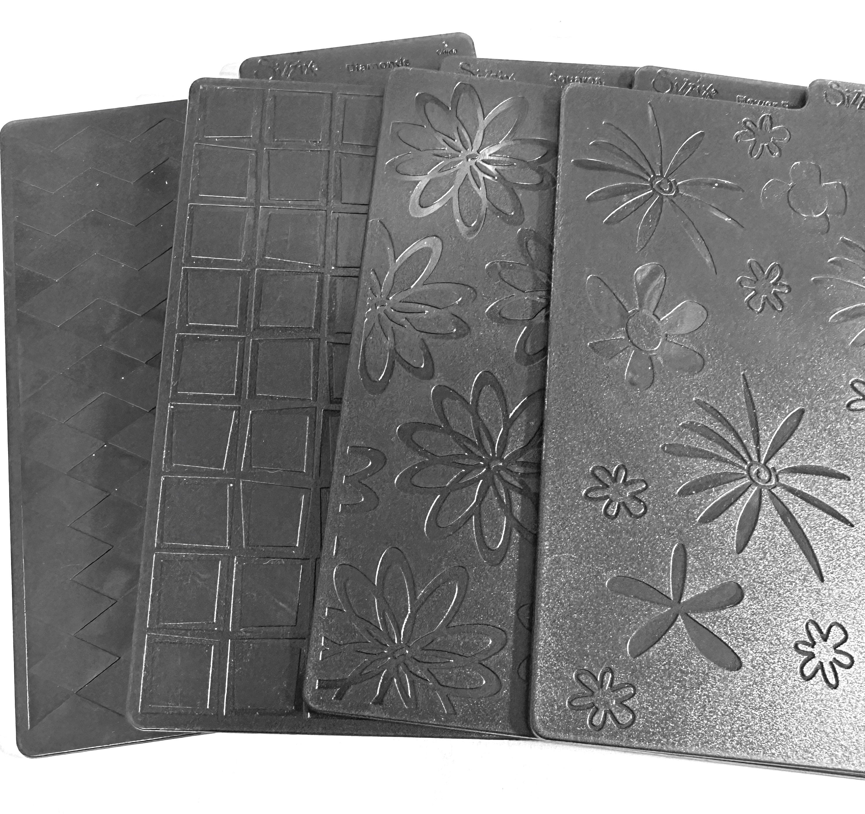 Sizzix Textured Impressions Embossing Folders 2PK - Diamonds & Snow Cap Set