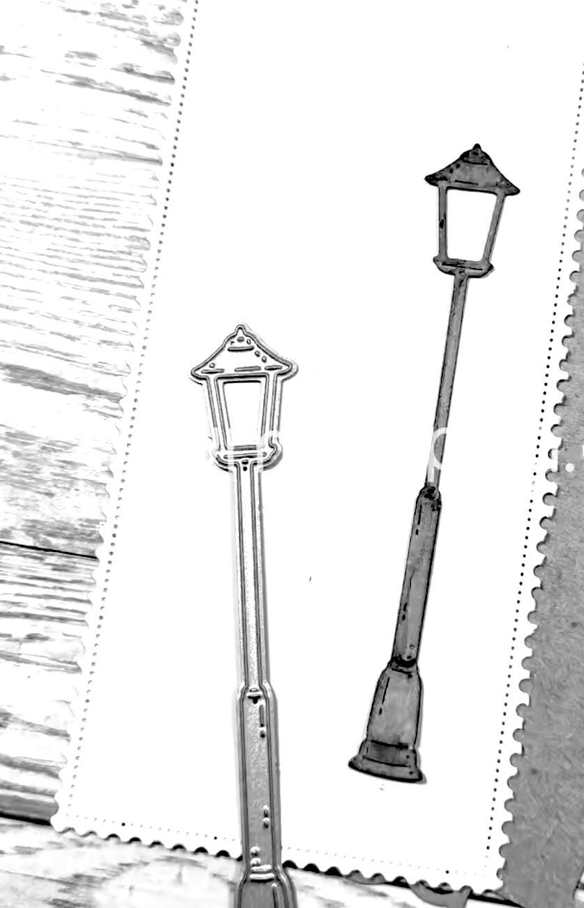 1 pc Never Been Used, Metal Cutting Die, Lamp Post