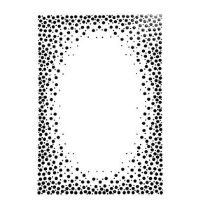 Brand New, Embossing Folder, Dotted Frame, Clear Center