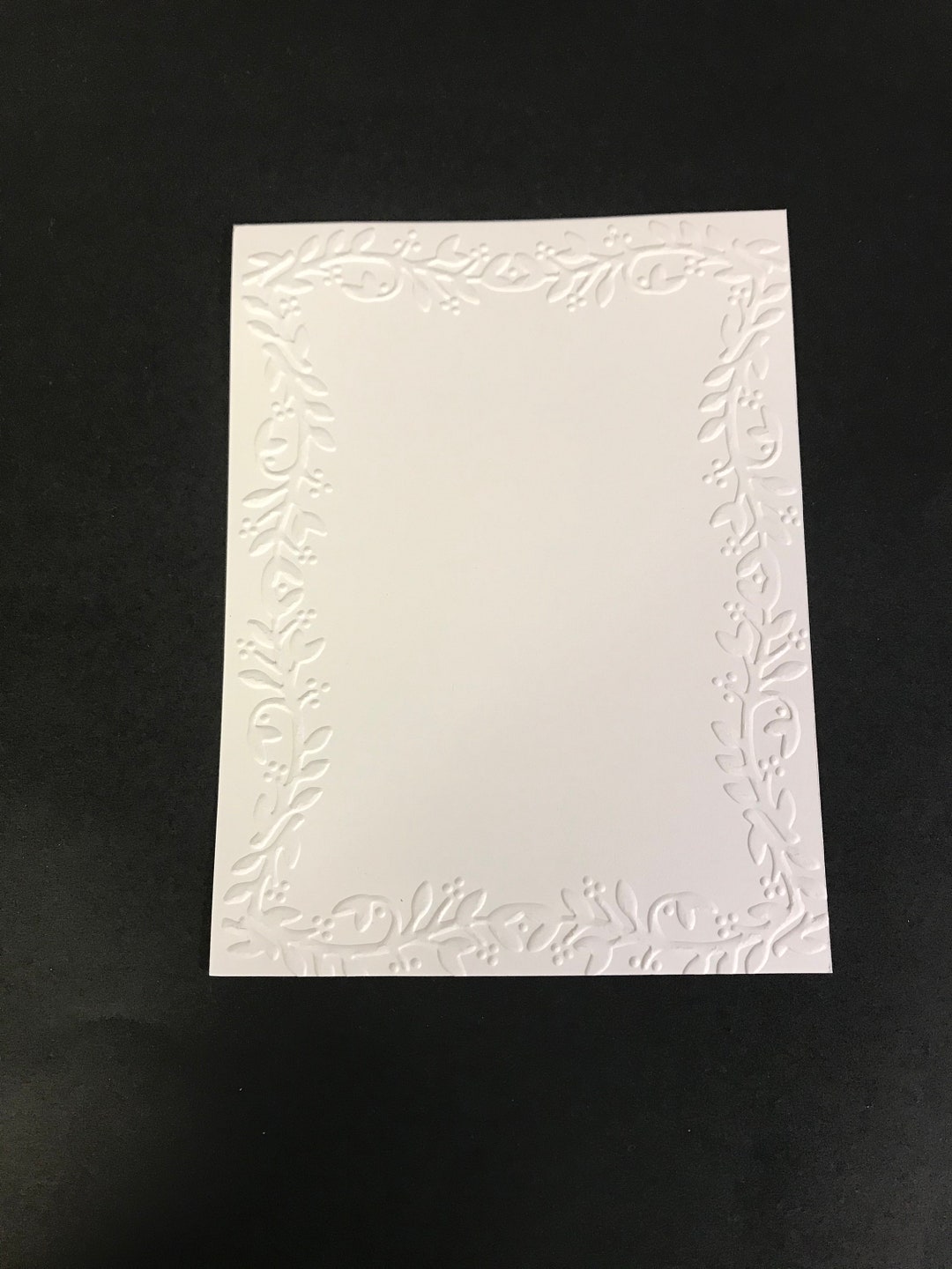 Set of 4 Embossed Card Fronts, Embossed Card Sheets, Picture Frame ...