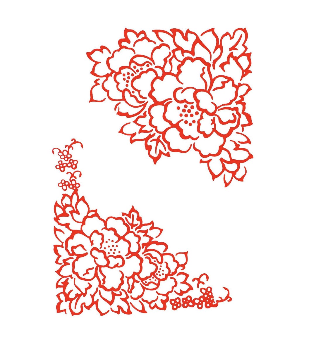 Corner Emboss Brand New, Embossing Folder, Corner Flowers With Leaves - Etsy