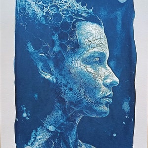 Arcanum, original cyanotype print zdjęcie 4